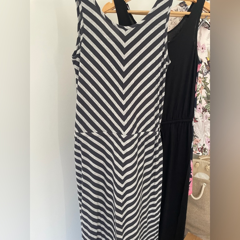 Gray Sleeveless Drawstring Waist Maxi Dress - Picture 3 of 8
